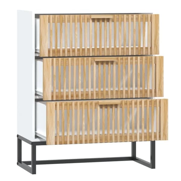 vidaXL Förvaringsskåp vit 60x30x75 cm konstruerat trä