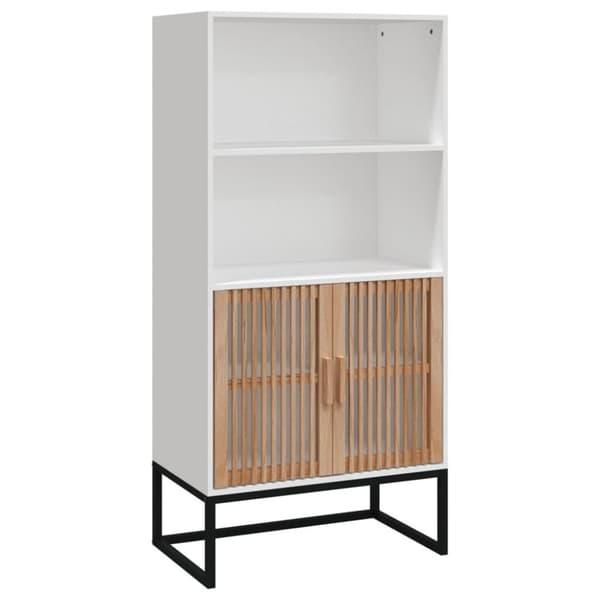 vidaXL Högskåp vit 60x35x125 cm konstruerat trä
