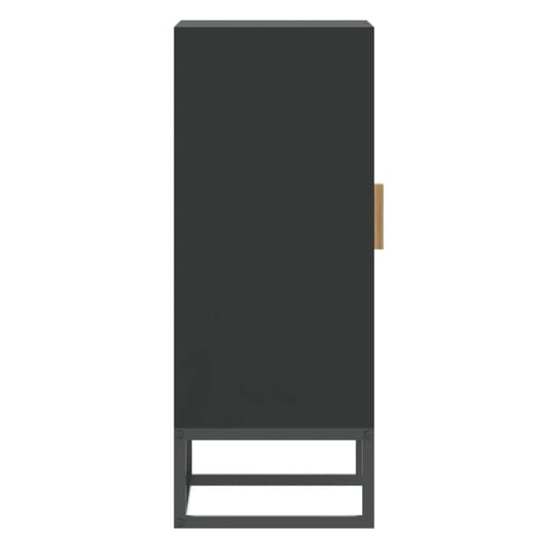 vidaXL skænk 60x30x75 cm konstrueret træ sort