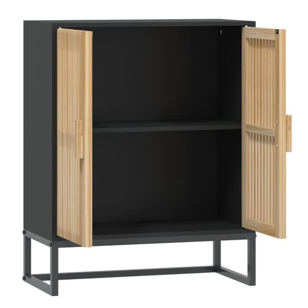 vidaXL skænk 60x30x75 cm konstrueret træ sort