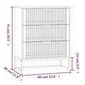 Pikkukuva 7 / 8: vidaXL Senkki musta 60x30x75 cm tekninen puu