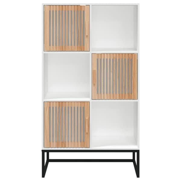 vidaXL Högskåp vit 70x35x125 cm konstruerat trä