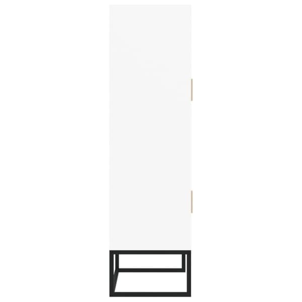 vidaXL Högskåp vit 70x35x125 cm konstruerat trä
