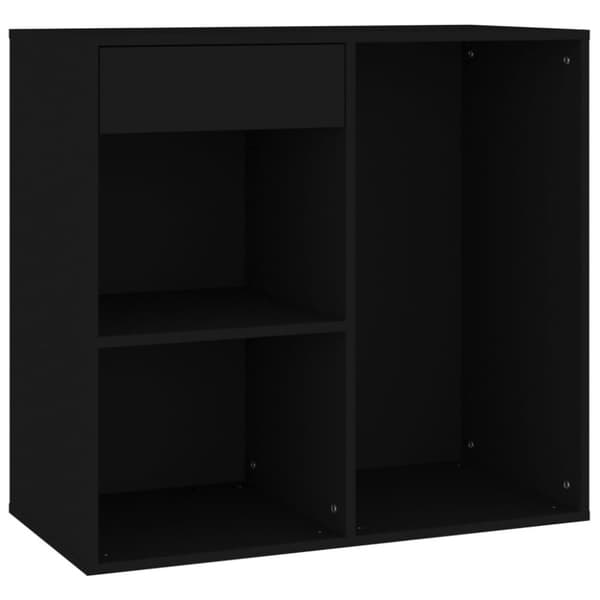 vidaXL Kosmetiikkakaappi musta 80x40x75 cm tekninen puu