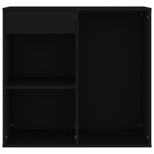 vidaXL Kosmetiikkakaappi musta 80x40x75 cm tekninen puu