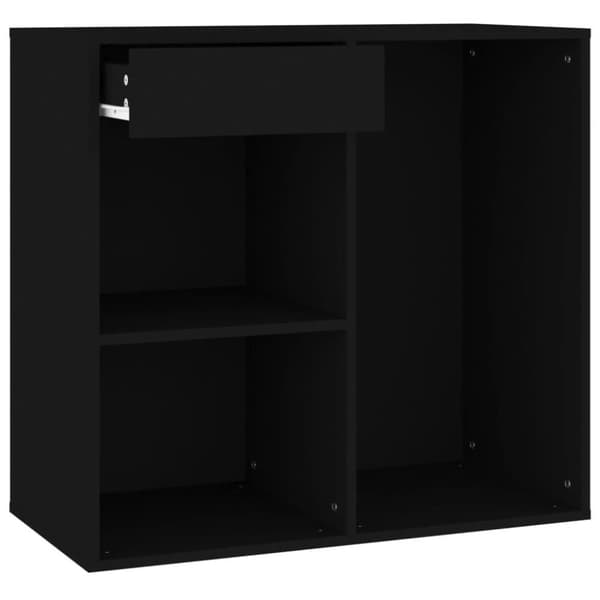 vidaXL Kosmetiikkakaappi musta 80x40x75 cm tekninen puu