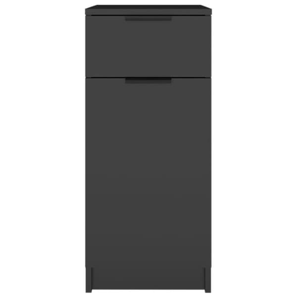 vidaXL skrivebordsskab 33,5x50x75 cm konstrueret træ sort
