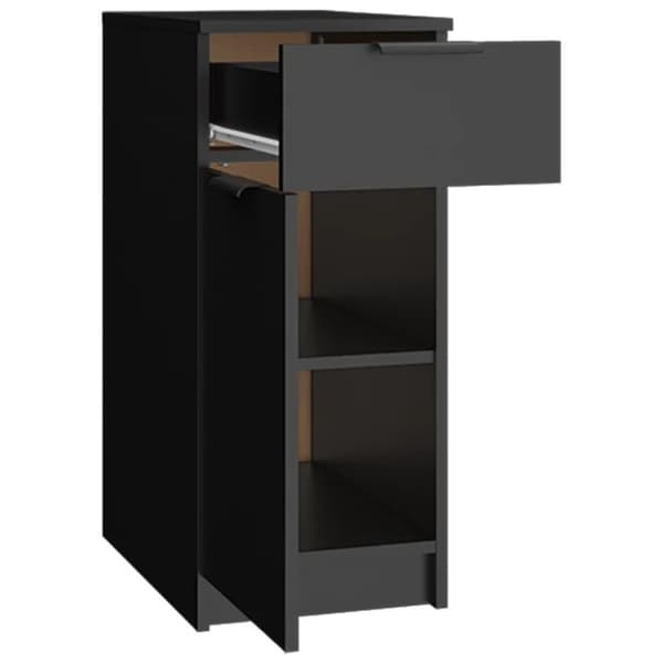 vidaXL skrivebordsskab 33,5x50x75 cm konstrueret træ sort
