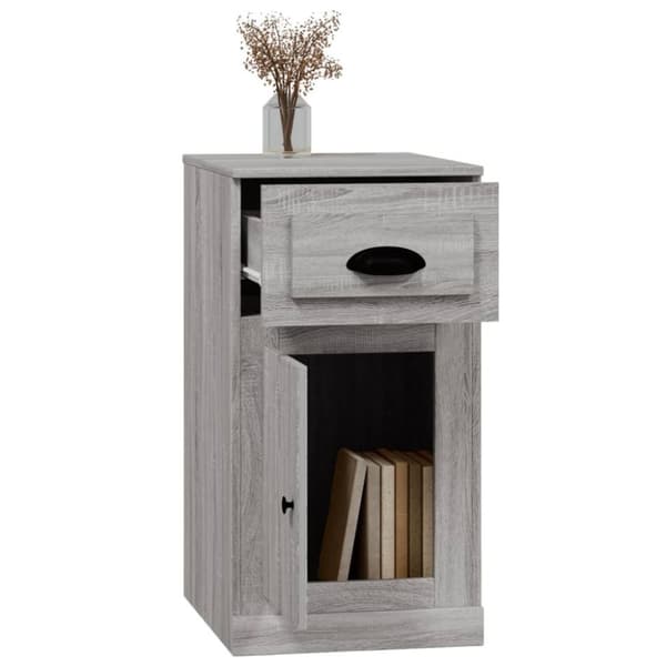 vidaXL skuffeskab 40x50x75 cm konstrueret træ grå sonoma-eg