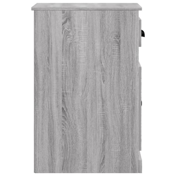 vidaXL skuffeskab 40x50x75 cm konstrueret træ grå sonoma-eg