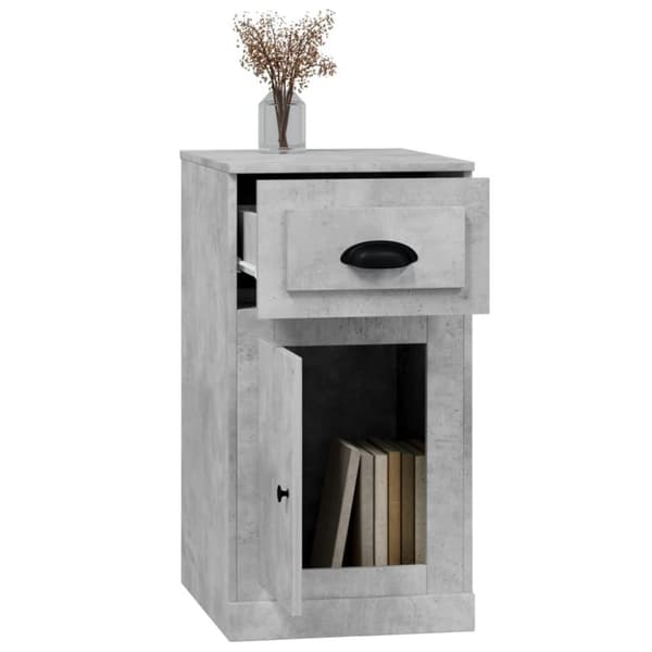 vidaXL skuffeskab 40x50x75 cm konstrueret træ betongrå