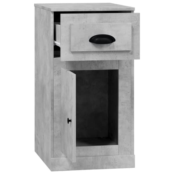 vidaXL skuffeskab 40x50x75 cm konstrueret træ betongrå