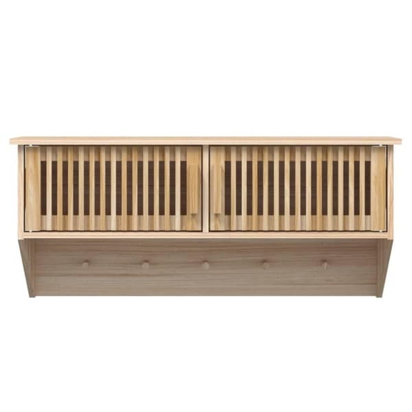 vidaXL Hatthylla med krokar 80x24x35,5 cm konstruerat trä