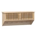 Pikkukuva 1 / 8: vidaXL Hatthylla med krokar 80x24x35,5 cm konstruerat trä