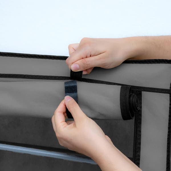 Hopfällbar Garderob 170x58x28 cm Klädskåp i tyg Förvaringsskåp Skåp för Textil Camping Skåpet Wardrobe