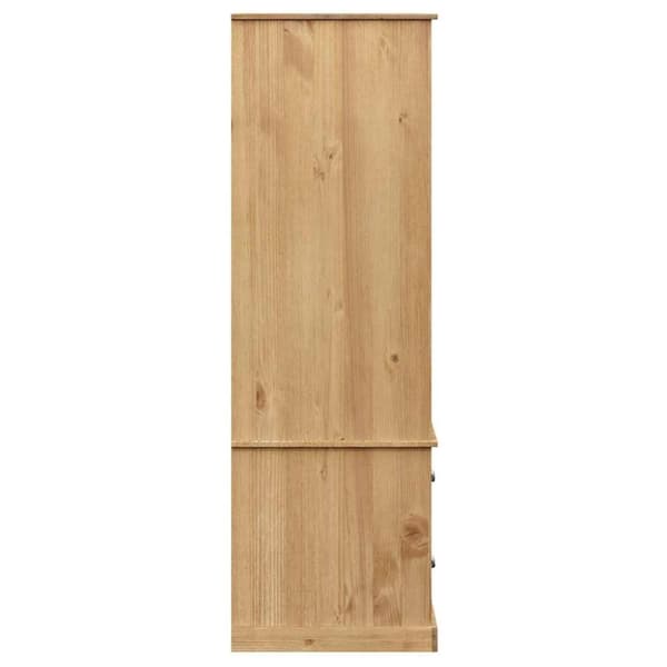vidaXL klædeskab VIGO 90x55x170 cm massivt fyrretræ