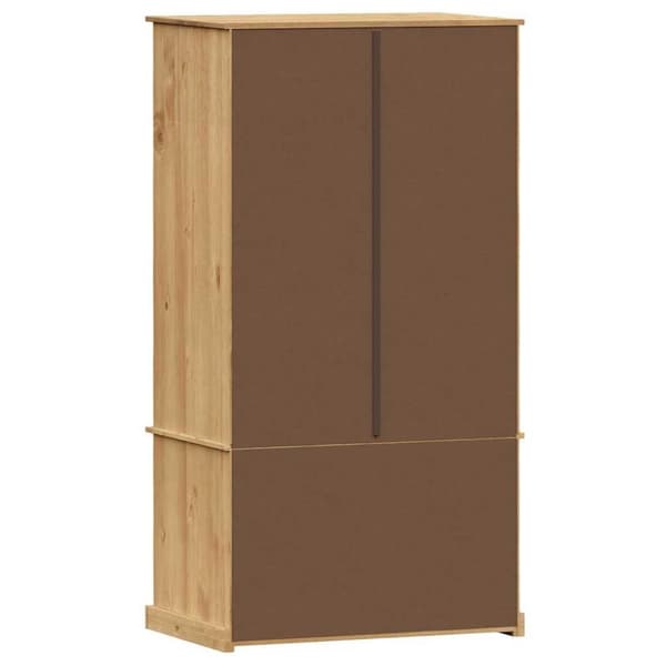vidaXL klædeskab VIGO 90x55x170 cm massivt fyrretræ