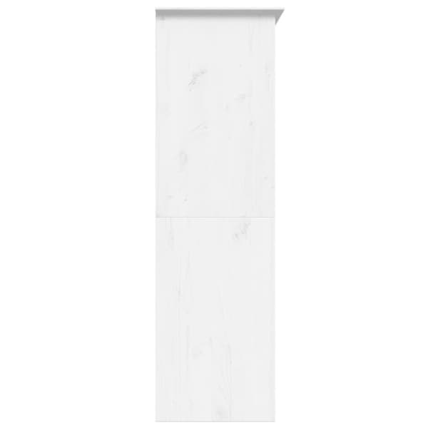 vidaXL klædeskab BODO 151,5x52x176,5 cm massivt fyrretræ hvid