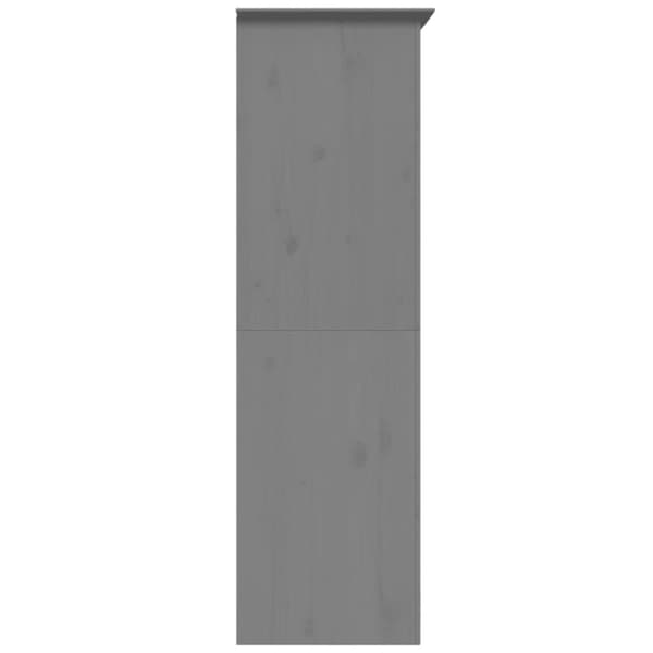 vidaXL Garderobe BODO grå 99x53,5x173 cm heltre furu