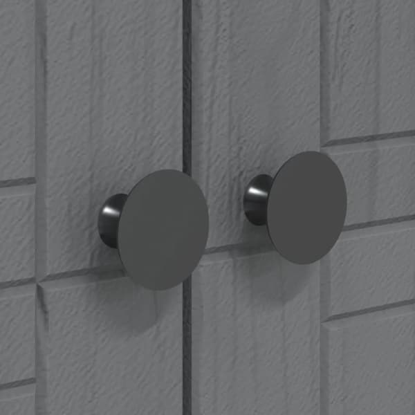 vidaXL Garderobe BODO grå 146x53,5x173 cm heltre furu