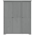 Miniatyrbilde 2 av 9: vidaXL Garderobe BODO grå 146x53,5x173 cm heltre furu