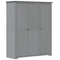 Miniatyrbilde 1 av 9: vidaXL Garderobe BODO grå 146x53,5x173 cm heltre furu
