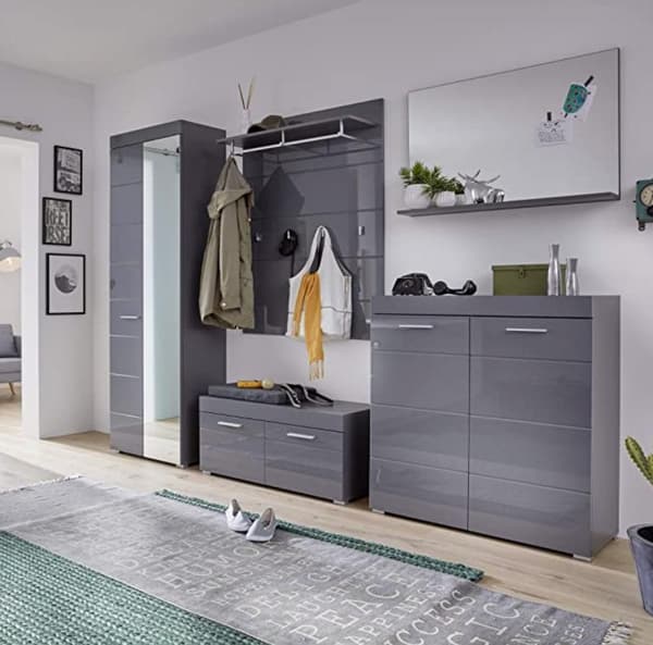 Rootz Garderobe - Garderobe - Højglans - 62 x 195 x 38 cm