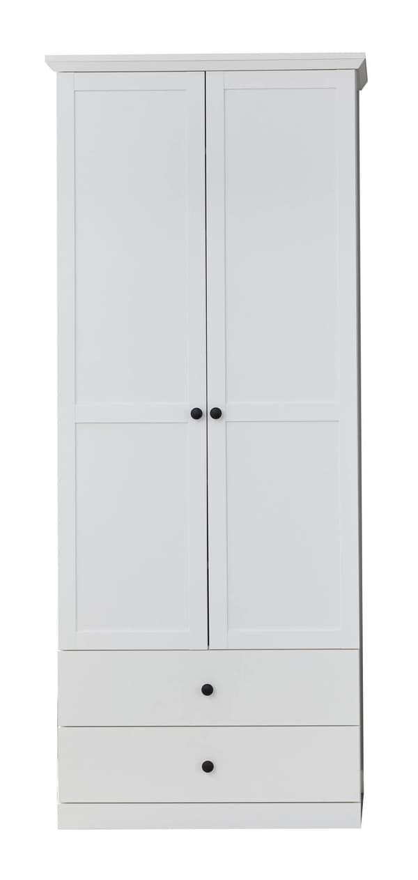 Rootz Garderobe - Skabe - med hylder - Hvid - 81 x 196 x 41 cm