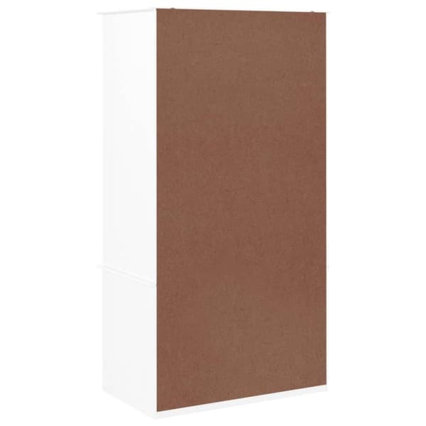 vidaXL Garderobe ALTA hvit 90x55x170 cm heltre furu