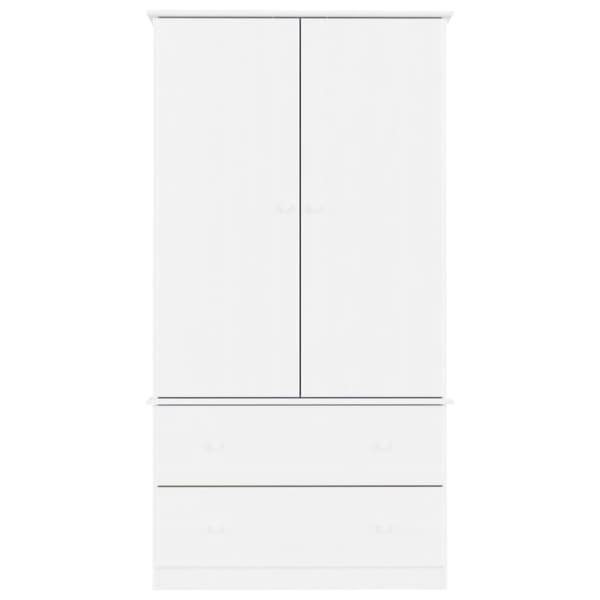 vidaXL klædeskab ALTA 90x55x170 cm massivt fyrretræ