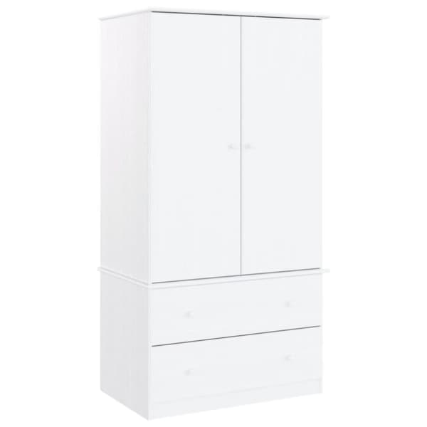 vidaXL klædeskab ALTA 90x55x170 cm massivt fyrretræ