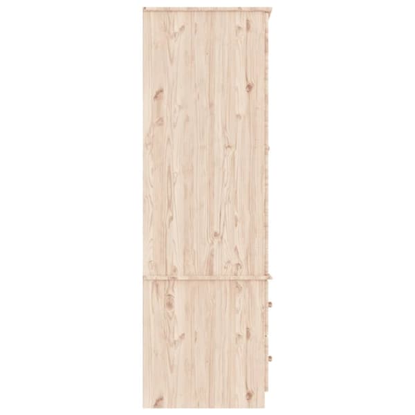 vidaXL klædeskab ALTA 90x55x170 cm massivt fyrretræ