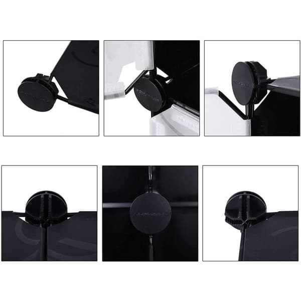Rootz Vaatekaappi Click System - 14 lokeroa - Muovi - Vaatteet - Vaatekaappi ripustuskiskoilla - 143 x 36 x 178 cm