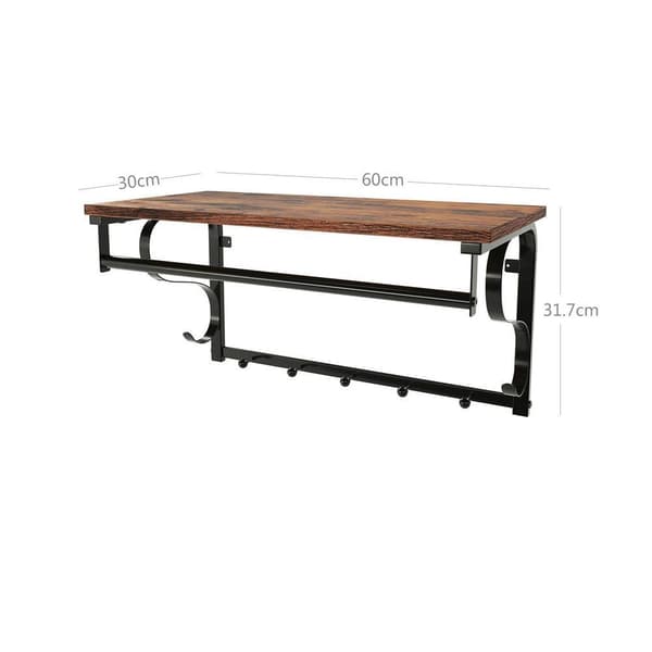 Rootz seinävaatekaappi - Naulakko - Industrial Look Seinäkaappi - Seinävaatekaappi - Kaappijärjestäjä - Tyylikäs seinäkaappi - Vintage - 60 x 30 x 32