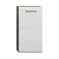 Miniatyrbillede 1 af 8: Rootz Bathroom Chest - Storage Cabinet - Vanity Unit - Drawer Stand - Bathroom Organizer - Wooden Furniture - Smoke Silver/White High Gloss - 35x68x34