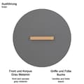 Miniatyrbillede 5 af 9: Rootz Baby Room Wardrobe - Cabinet - Closet - Storage - Armoire - Cupboard - Dresser - Grey - 130 x 190 x 60 cm