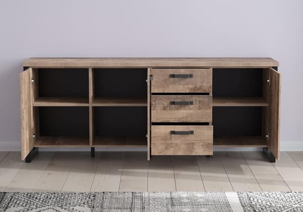 Rootz Premium Sideboard - Stylish Furniture Piece for Home Decor - Stylish Buffet - Chic Cupboard - Modern Credenza - Trendy Cabinet - Contemporary Sh