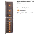 Miniatyrbillede 5 af 7: Rootz Mirror Wardrobe - Storage Closet - Reflective Cabinet - Mirror Cabinet - Shelving Unit - Storage Unit - Organizer - White Melamine - 37 x 191 x