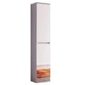 Miniatyrbillede 1 af 7: Rootz Mirror Wardrobe - Storage Closet - Reflective Cabinet - Mirror Cabinet - Shelving Unit - Storage Unit - Organizer - White Melamine - 37 x 191 x