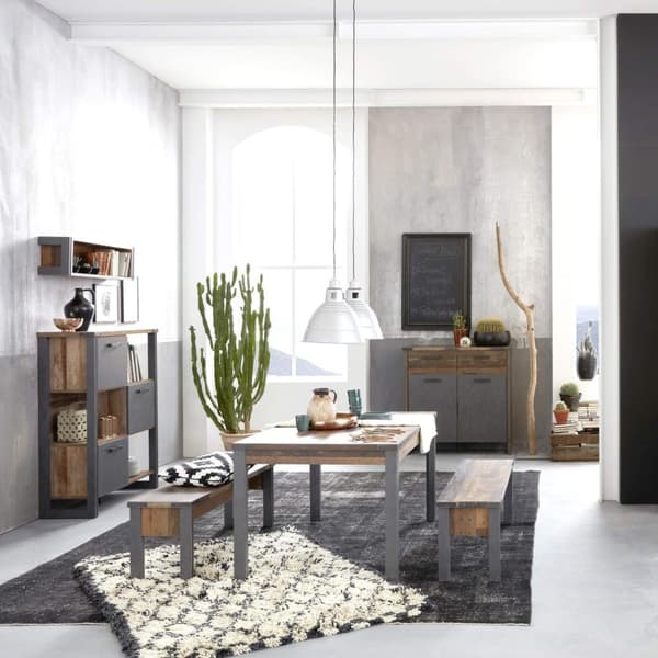 Rootz Living Room Chest of Drawers - Dresser - Storage Cabinet - Sideboard - Buffet - Credenza - Brown - 119 x 110 x 42 cm