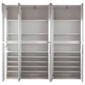 Miniatyrbillede 4 af 8: Rootz Wardrobe - Closet - Armoire - Dresser - Cabinet - Storage Unit - Organizer - White Melamine - 185 x 191 x 34 cm