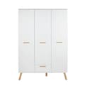 Miniatyrbild 1 av 7: Rootz Modern Wardrobe - Closet - Storage Cabinet - Clothes Organizer - Dresser - Cupboard - Armoire - White - 130 x 190 x 60 cm