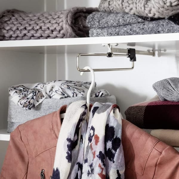 Rootz Wardrobe - Closet - Armoire - Storage Unit - Cabinet - Cupboard - Organizer - White - 92 x 192 x 38 cm