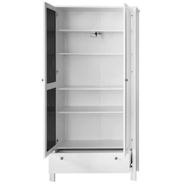 Rootz Wardrobe - Closet - Armoire - Storage Unit - Cabinet - Cupboard - Organizer - White - 92 x 192 x 38 cm