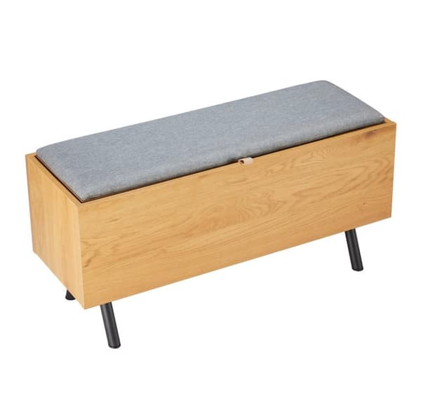 Hallbenk AALBORG 90x32xH46cm, eik