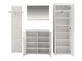 Miniatyrbillede 4 af 4: Rootz Wardrobe Cabinet - Stylish Closet Ensemble - White Gloss - Ample Storage - Modern Design - 233x195x38cm