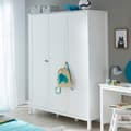 Miniatyrbillede 3 af 6: Rootz Baby Room Wardrobe - Storage Cabinet - Clothes Organizer - Nursery Furniture - Child's Closet - Dresser - White - 141 x 192 x 51 cm