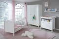 Miniatyrbillede 2 af 6: Rootz Baby Room Wardrobe - Storage Cabinet - Clothes Organizer - Nursery Furniture - Child's Closet - Dresser - White - 141 x 192 x 51 cm