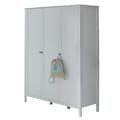 Miniatyrbillede 1 af 6: Rootz Baby Room Wardrobe - Storage Cabinet - Clothes Organizer - Nursery Furniture - Child's Closet - Dresser - White - 141 x 192 x 51 cm
