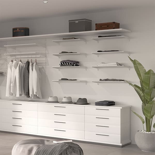 Emuca Wall Fixing Plates And Supports For Jagmet Shelf